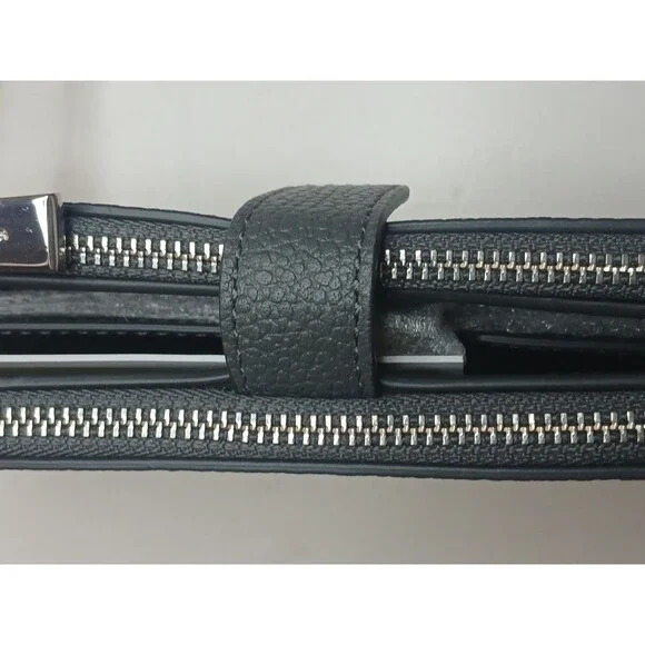 Michael Kors Jet Set Travel Continental Leather Wristlet Wallet Slate Gray NWT - Picture 5 of 16